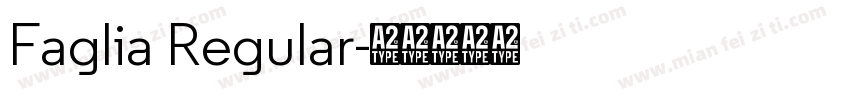 Faglia Regular字体转换